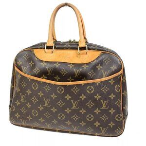 authenticity guaranteed LOUIS VUITTON LV Logo Deauville Hand Bag Monogram